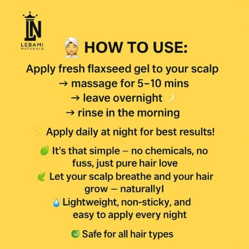 Lebami Naturals Flaxseed Gel - Image 4